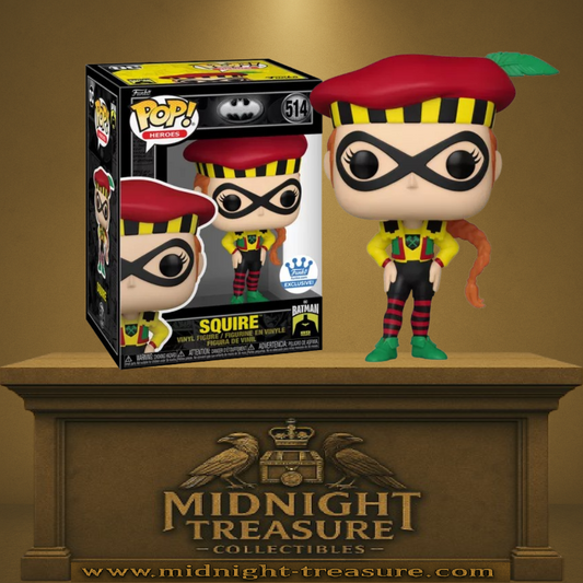 Funko Pop! DC Comics – Squire (N°514), version Funko Web Exclusive en tenue classique.