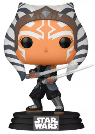 "Funko Pop! Star Wars 467 - Ahsoka Tano. Figurine dynamique de l'ancienne Padawan armée de ses deux sabres laser blancs. Un must-have pour les collectionneurs de Star Wars."