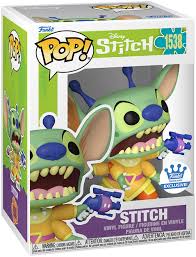 Funko Pop Stitch 1538 Concept Art Exclusive avec pistolets laser, figurine Disney colorée issue de Lilo & Stitch