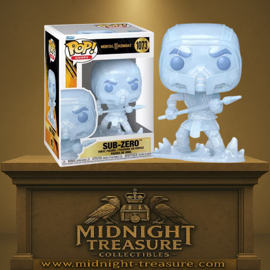 Funko Pop! Mortal Kombat 11 – Sub-Zero – N°1073 – 9 cm – Funko. Sub-Zero en version givrée avec lance de glace. Une figurine incontournable pour les fans de Mortal Kombat.