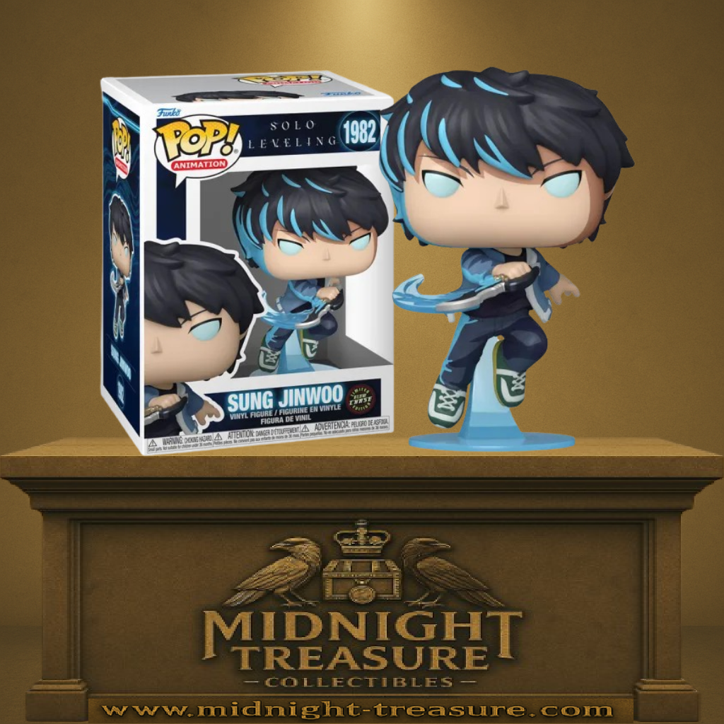 ⚔💎 Funko Pop! N°1982 (Chase Glow in the Dark) – Sung Jinwoo – Solo Leveling 💎⚔