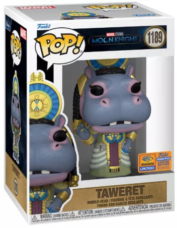 🐾⚖️ Funko Pop! Marvel N°1189 – Taweret (Taouret) – 2023 Wondrous Convention Limited Edition – Moon Knight ⚖️🐾
