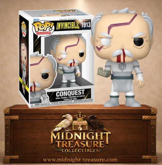 Funko Pop! Television N°1913 – Conquest, le puissant Viltrumite d'Invincible après son combat contre Mark Grayson.