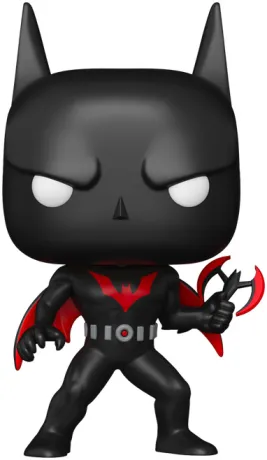 Funko Pop! Batman Beyond – Terry McGinnis (N°560). Batman du futur en costume noir et rouge, tenant un batarang. Une figurine élégante et dynamique pour les fans de DC Comics.

