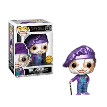 "Funko Pop! The Joker 337 - Batman 1989 (Chase). Figurine d'occasion avec un impact sur la boîte côté gauche. The Joker en costume violet, maquillage effacé, version Chase exclusive avec sticker. Une pièce rare pour les fans de DC Comics et de Batman."