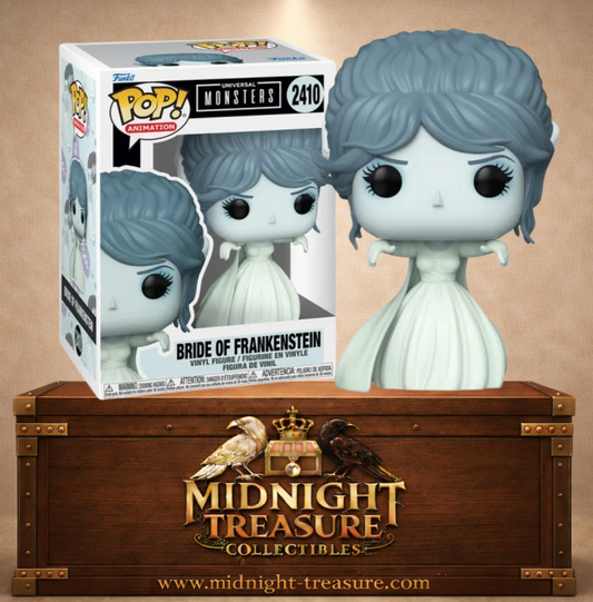 Funko Pop! Universal Monsters N°2410 – Bride of Frankenstein inspirée du film La Fiancée de Frankenstein (1935).