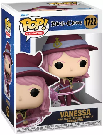 Funko Pop! Black Clover – Vanessa (N°1722). Figurine dynamique représentant Vanessa avec sa magie du fil du destin. Une pièce magique pour tous les fans de l’anime.