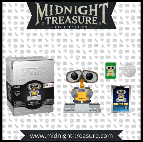 Funko Pop WALL-E (54C ) Disney Classics Édition Limitée avec boîte métallique, pièce gravée et pin exclusif, limité à 10,000 exemplaires