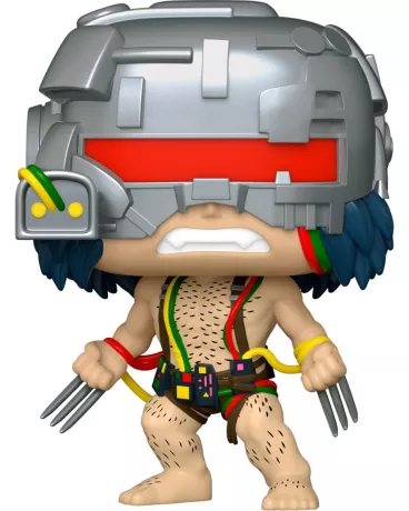 Funko Pop! Marvel – Weapon X (N°1373 – 50 Years). Wolverine torse nu avec casque cybernétique, câbles et griffes déployées. Une pièce emblématique pour les fans de Marvel et de Wolverine.

