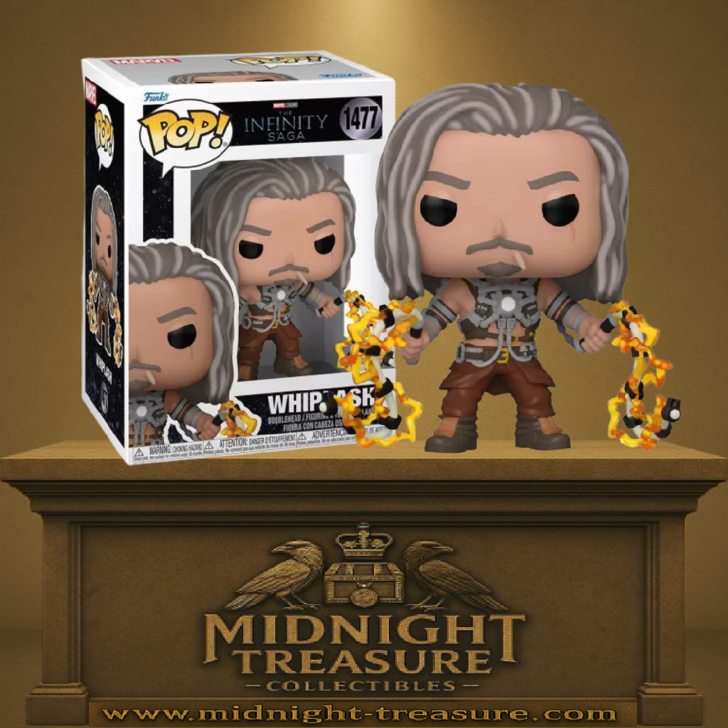 Funko Pop! Marvel Infinity Saga – Whiplash (N°1477). Figurine détaillée représentant Whiplash avec son armure artisanale et ses fouets électrifiés. Un ennemi emblématique d’Iron Man 2, parfait pour les collectionneurs Marvel.