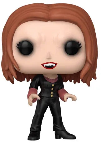 Funko Pop! Buffy contre les Vampires – Willow (N°1729). Figurine représentant Willow en version vampire avec crocs et tenue noire inspirée de l’épisode “The Wish”.