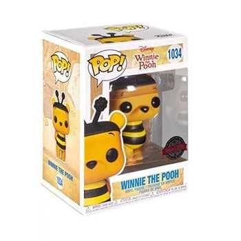 Funko Pop! Disney – Winnie the Pooh (N°1034) – Édition Abeille – Special Edition. Winnie déguisé en adorable abeille avec antennes et ailes. Une figurine douce et rare pour les fans de l’univers Disney.