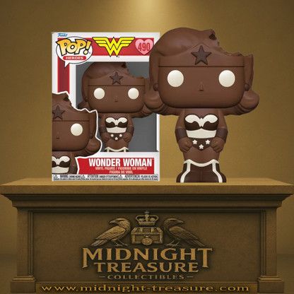 🍫⭐ Funko Pop! N°490 – Wonder Woman (Version Chocolat) – DC Comics ⭐🍫