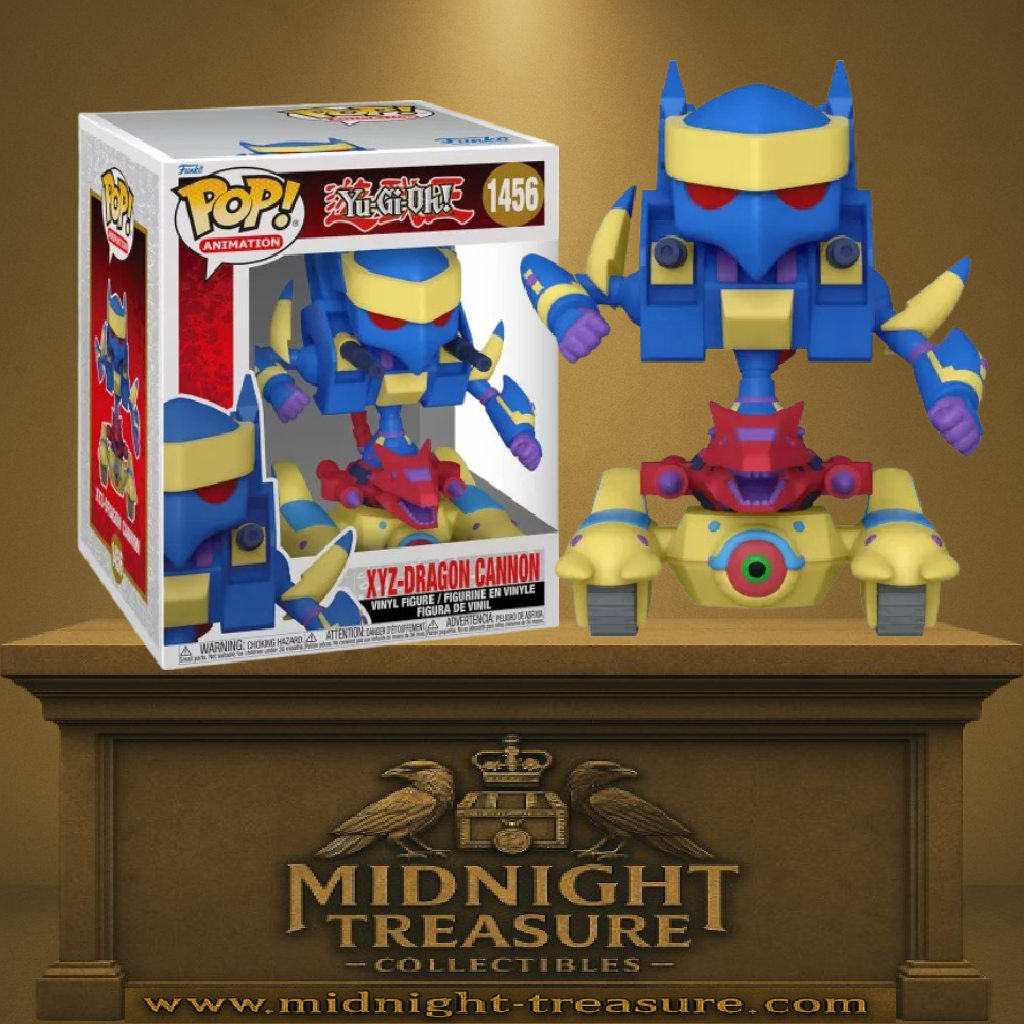 Funko Pop! Yu-Gi-Oh! – XYZ-Dragon Cannon – N°1456 – 15 cm. Figurine massive représentant la fusion des monstres mécaniques X, Y et Z. Une Pop! impressionnante pour les duellistes fans de Kaiba.

