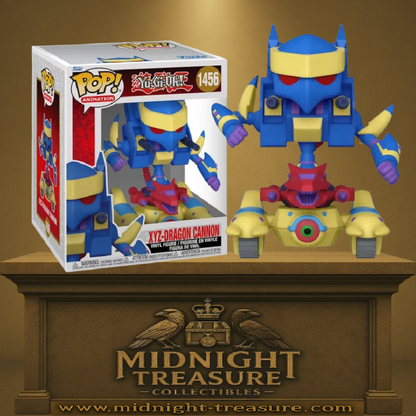 Funko Pop! Yu-Gi-Oh! – XYZ-Dragon Cannon – N°1456 – 15 cm. Figurine massive représentant la fusion des monstres mécaniques X, Y et Z. Une Pop! impressionnante pour les duellistes fans de Kaiba.

