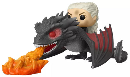 🐉🔥 Funko Pop! Rides N°68 – Daenerys & Fiery Drogon (Daenerys et Drogon crachant du feu) – Game of Thrones 🔥🐉