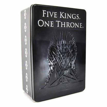 ⚔️👑 Game of Thrones – Five Kings, One Throne – Boîte métallique 16 x 24 x 8 cm 👑⚔️
