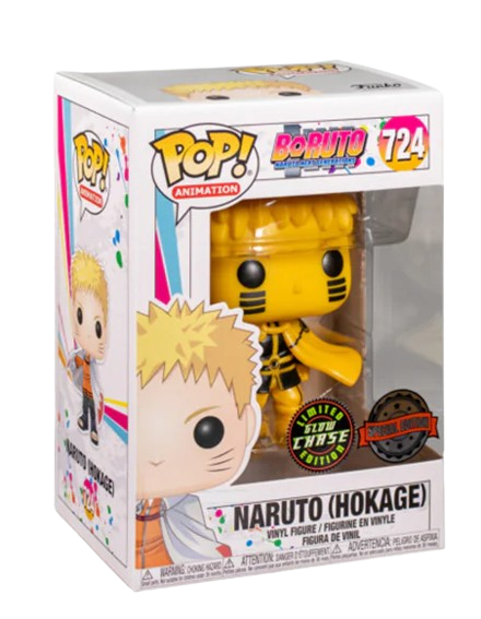 🟡🔥 Funko Pop! N°724 – Naruto (Hokage) – Glow Chase Edition – Boruto ( Occasion) 🔥🟡
