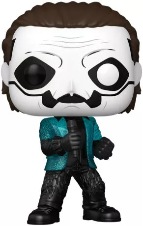🎤✨ Funko Pop! Rocks N°455 – Papa Emeritus IV (Blue Jacket) (Papa Emeritus IV – Veste bleue) – Glitter – Ghost ✨🎤