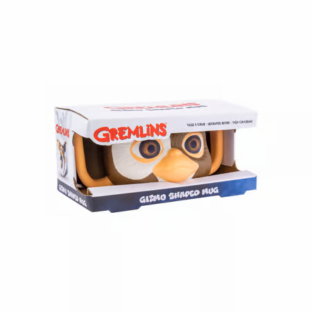 Mug Gremlins en forme de Gizmo - 550ml. Mug en céramique fidèle au design du Mogwai culte. Idéal pour les fans du film Gremlins. Produit sous licence officielle.