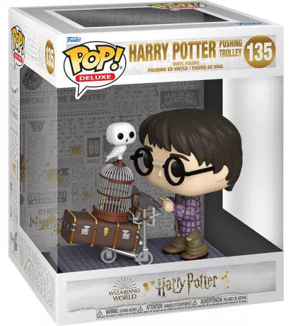 🧙‍♂️🦉 Funko Pop! Deluxe N°135 – Harry Potter Pushing Trolley (Harry Potter poussant le chariot) – Harry Potter 🦉🧙‍♂️