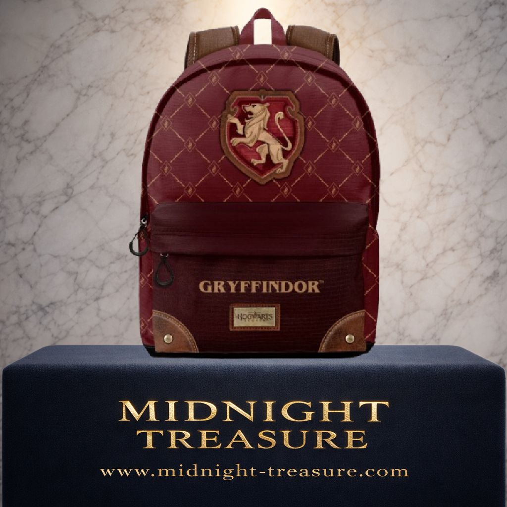 Sac à dos Harry Potter Gryffondor Hogwarts Legacy bordeaux 44 cm avec blason lion en relief