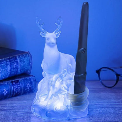 🪄🦌 Harry Potter – Patronus – Lampe avec télécommande baguette magique 🦌🪄