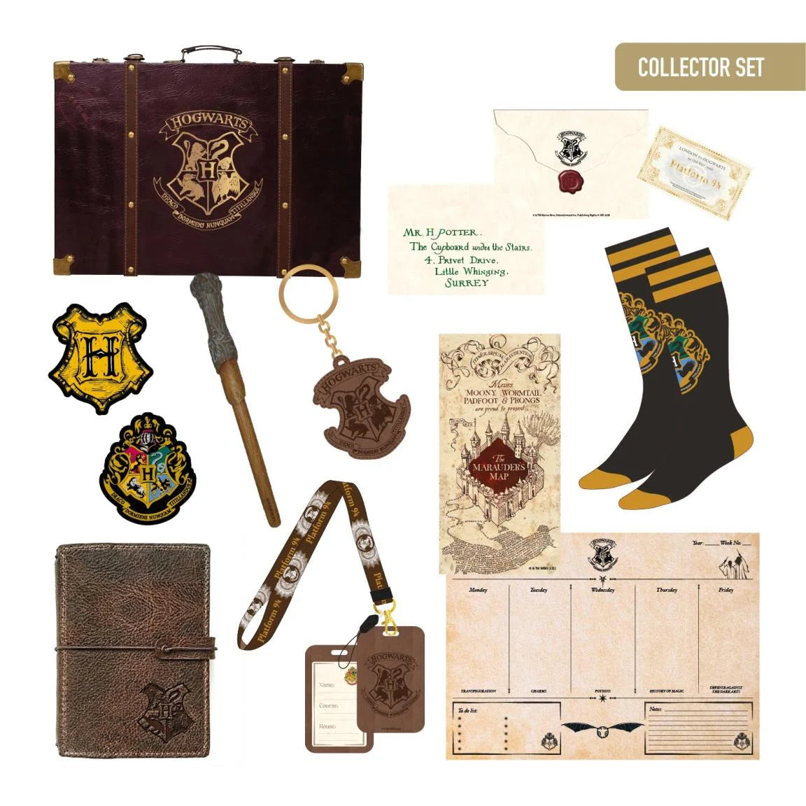 🧙‍♂️🧳 Harry Potter – Poudlard – Set Collector 10 pièces 🧳🧙‍♂️