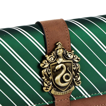 🐍💚 Harry Potter – Serpentard – Portefeuille en similicuir avec blason métallique 💚🐍