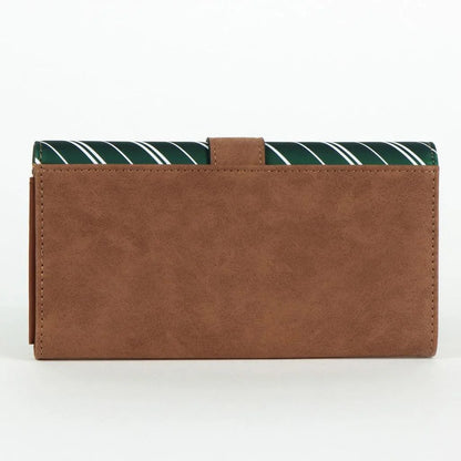🐍💚 Harry Potter – Serpentard – Portefeuille en similicuir avec blason métallique 💚🐍
