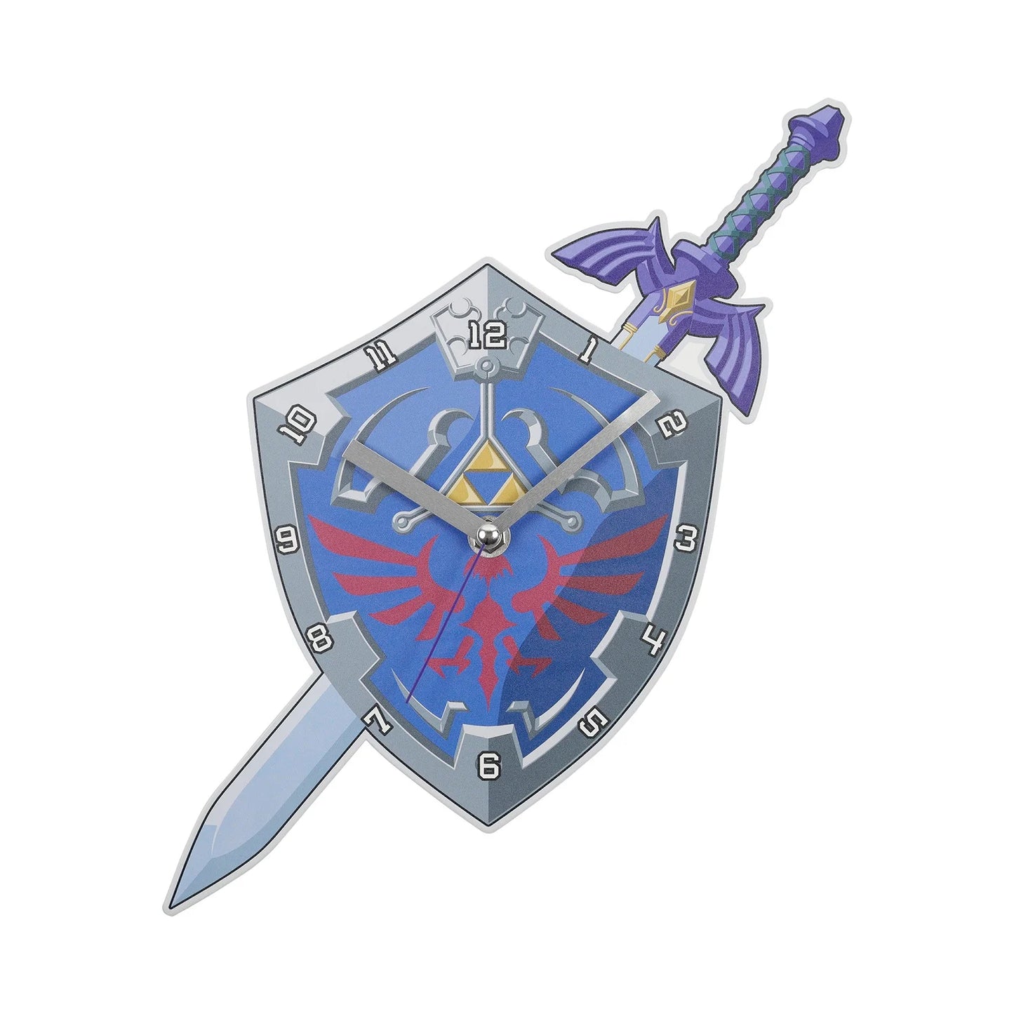 🛡️⚔️ Zelda – Shield & Sword – Horloge murale métal 27 cm ⚔️🛡️
