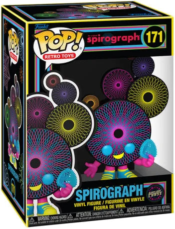 🌈🌀 Funko Pop! Retro Toys N°171 – Spirograph (Spirographe) – Chase Blacklight Edition 🌀🌈