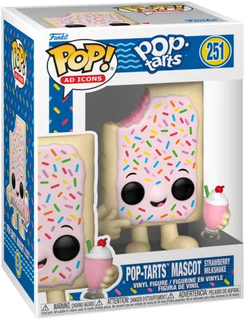 🍓🥤 Funko Pop! Ad Icons N°251 – Pop-Tarts Mascot Strawberry Milkshake (Mascotte Pop-Tarts Milkshake Fraise) 🥤🍓