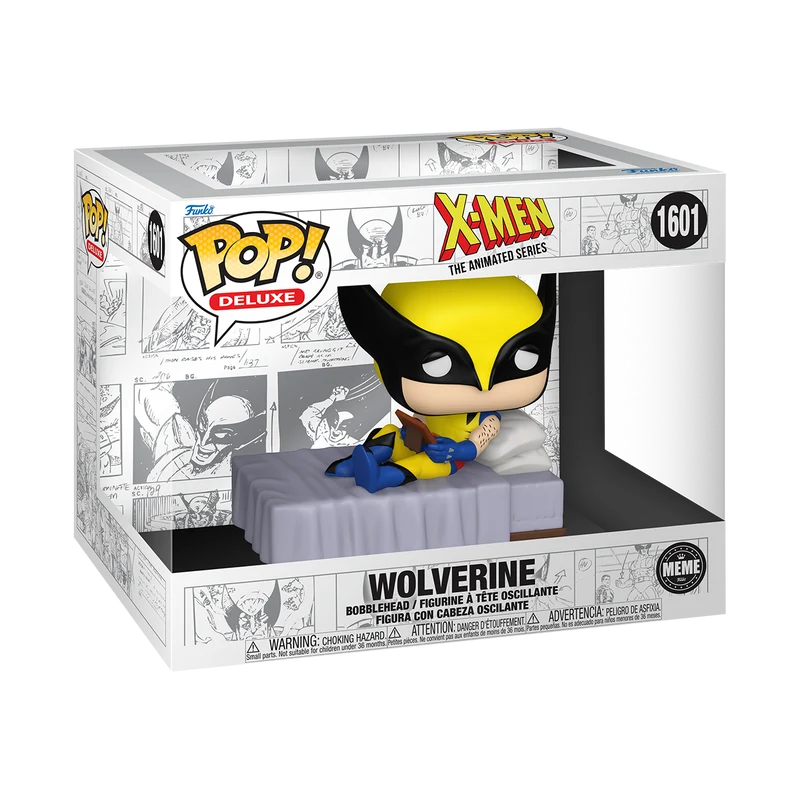 🛏️💛 Funko Pop! Deluxe N°1601 – Wolverine – Wolverine’s Crush Meme (Mème de Wolverine amoureux) – X-Men: The Animated Series (X-Men : la série animée) 💛🛏️
