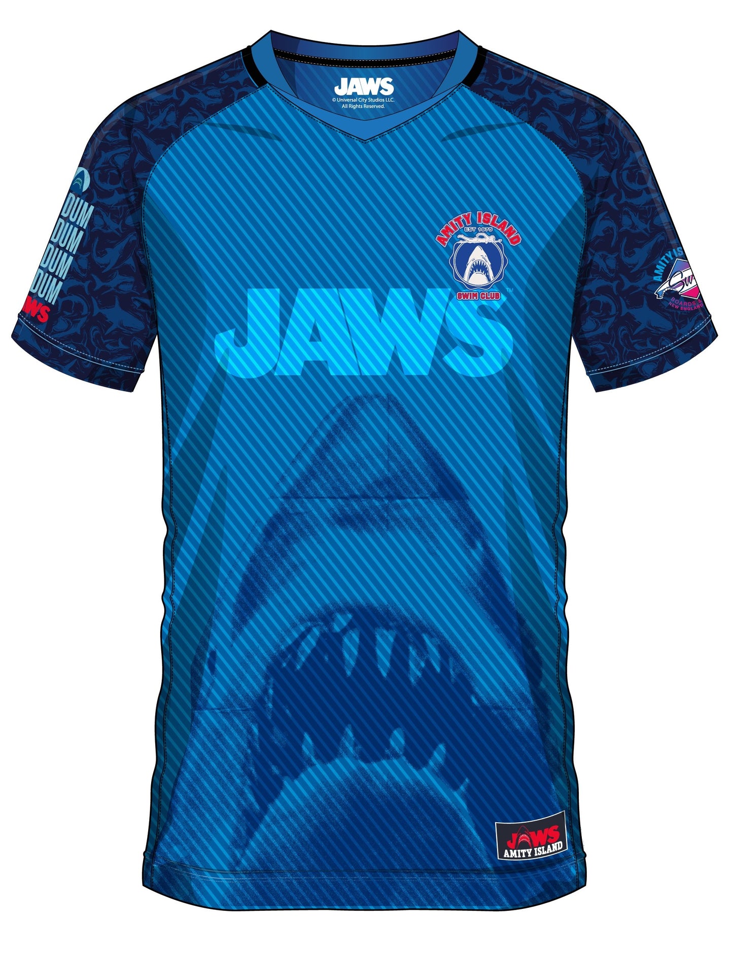 ⚽🦈 Maillot Collector Les Dents de la Mer – Amity Island 75 (Taille L) 🦈⚽