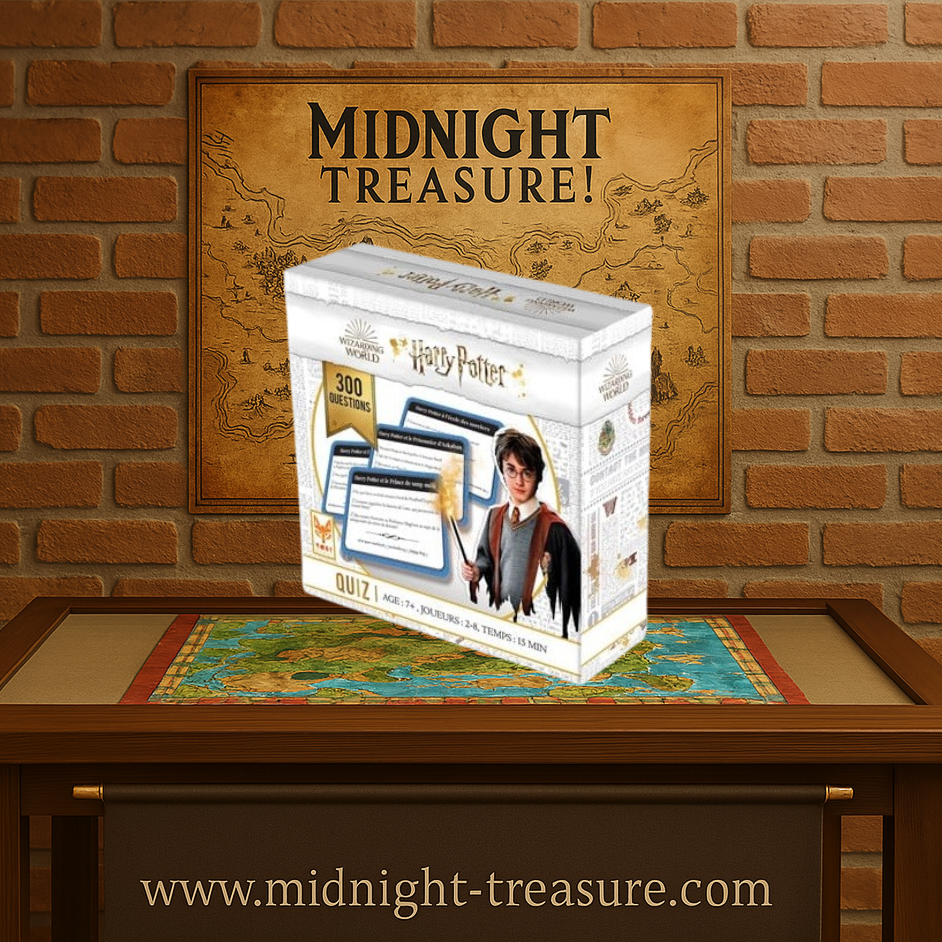 Jeu de quiz Harry Potter – 300 questions – 2 à 8 joueurs. Testez vos connaissances sur les 8 films de la saga avec ce jeu officiel. Une aventure magique à partager en famille ou entre amis.