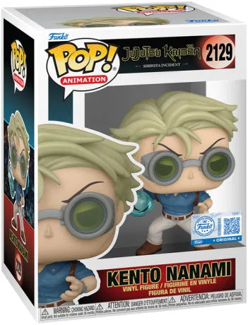 Funko Pop! Jujutsu Kaisen – Kento Nanami (N°2129), tenue civile de Shibuya avec énergie maudite.