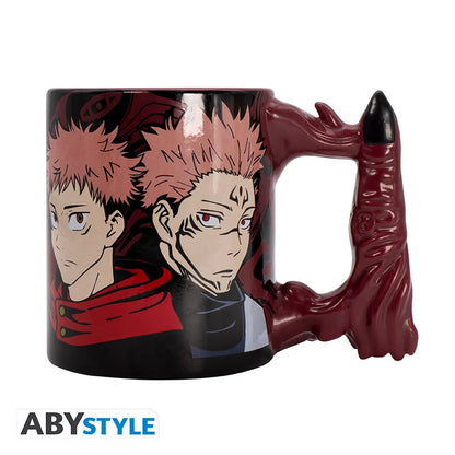 👹☝️ Jujutsu Kaisen – Yuji Itadori & Ryomen Sukuna – Mug 3D Doigt de Sukuna 460 ml ☝️👹