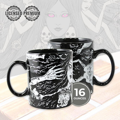 🖤🌀 JUNJI ITO – Mug 325 ml – Illustrations Horror Manga 🌀🖤