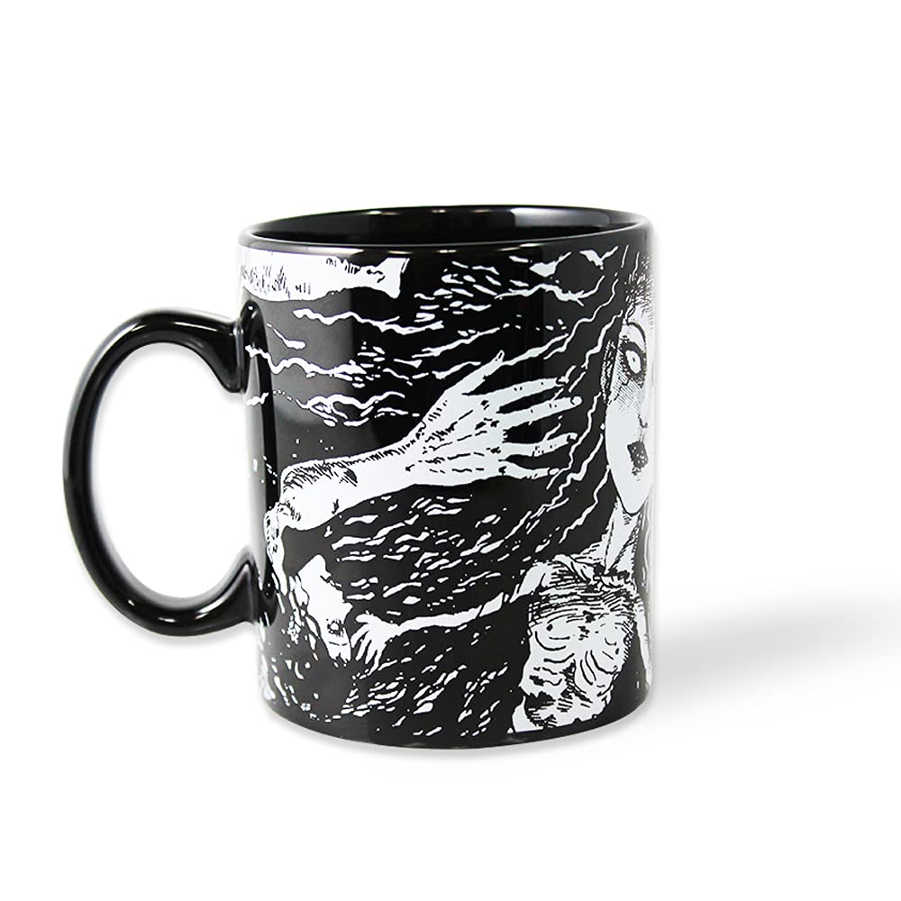 🖤🌀 JUNJI ITO – Mug 325 ml – Illustrations Horror Manga 🌀🖤