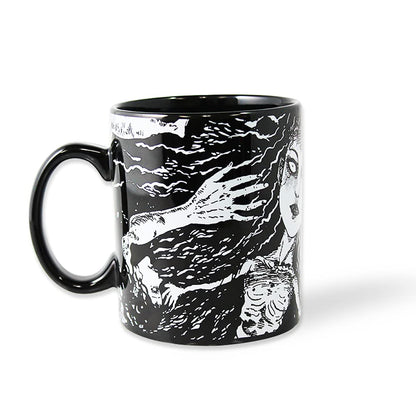 🖤🌀 JUNJI ITO – Mug 325 ml – Illustrations Horror Manga 🌀🖤