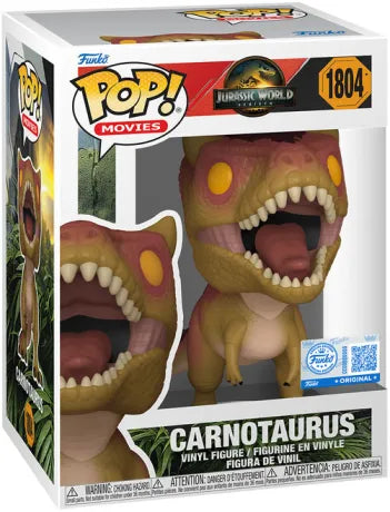 🦖🔥 Funko Pop! Movies N°1804 – Carnotaurus (Carnotaure) – Jurassic World Rebirth (Jurassic World Renaissance) 🔥🦖