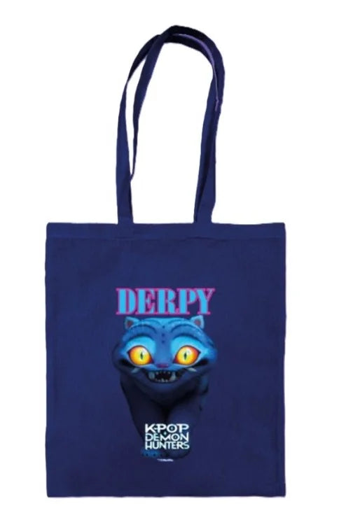 👜🐯 K-Pop Demon Hunters – Derpy – tote bag 42 × 38 cm 🐯💙