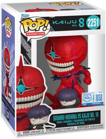 ⚔️👹 Funko Pop! Animation N°2251 – Soshiro Hoshina vs Kaiju No. 10 – Kaiju No. 8 👹⚔️
