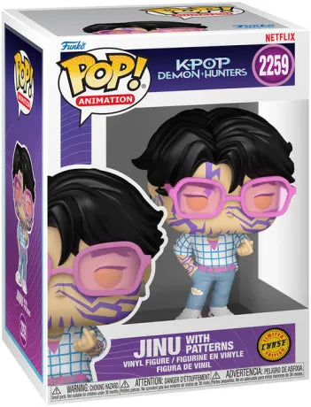 💜⚡ Funko Pop! Animation N°2259 – Jinu (With Patterns / Avec Motifs) Chase – KPop Demon Hunters ⚡💜