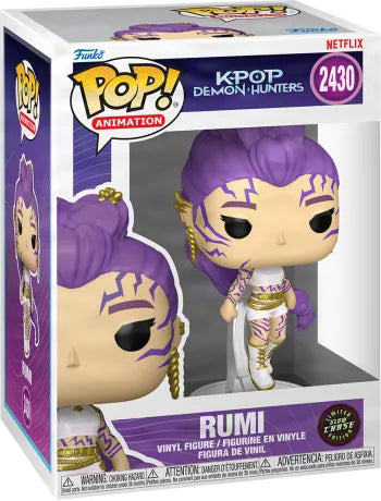 🎤💜 Funko Pop! Animation N°2430 – Rumi (Le son de nos voix) – Chase – KPop Demon Hunters 💜🎤