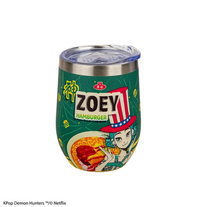 🎤🍔 KPOP DEMON HUNTERS – Zoey Hamburger – Mug de voyage isotherme 350 ml 🍔🎤