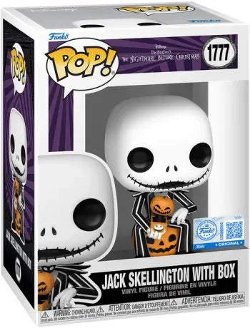 🎃🎁 Funko Pop! Disney N°1777 – Jack Skellington with Box (Jack Skellington avec boîte surprise) – The Nightmare Before Christmas (L’Étrange Noël de Monsieur Jack) 🎁🎃