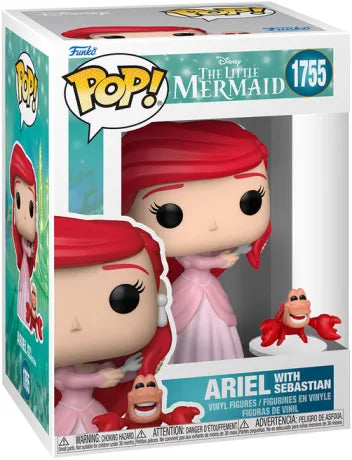 🧜‍♀️🦀 Funko Pop! & Buddy N°1755 – Ariel with Sebastian (Ariel avec Sébastien) – The Little Mermaid (La Petite Sirène) – Disney 🦀🧜‍♀️