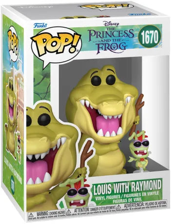 🐸🎺 Funko Pop! N°1670 – Louis with Raymond – Disney Princess and the Frog (La Princesse et la Grenouille) 🎺🐸